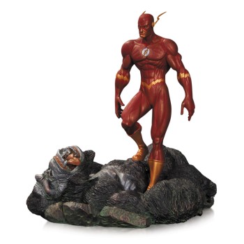 DC Comics Patina Statue The Flash vs. Gorilla Grodd 17 cm